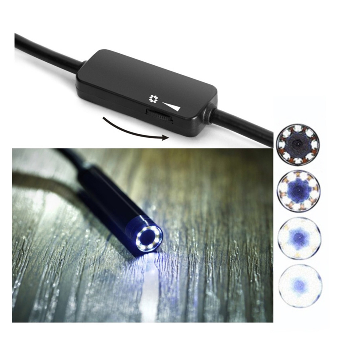 Smartphone endoscope camera - 5m, 1200p HD, 8 LED lights, Wifi - Image 5