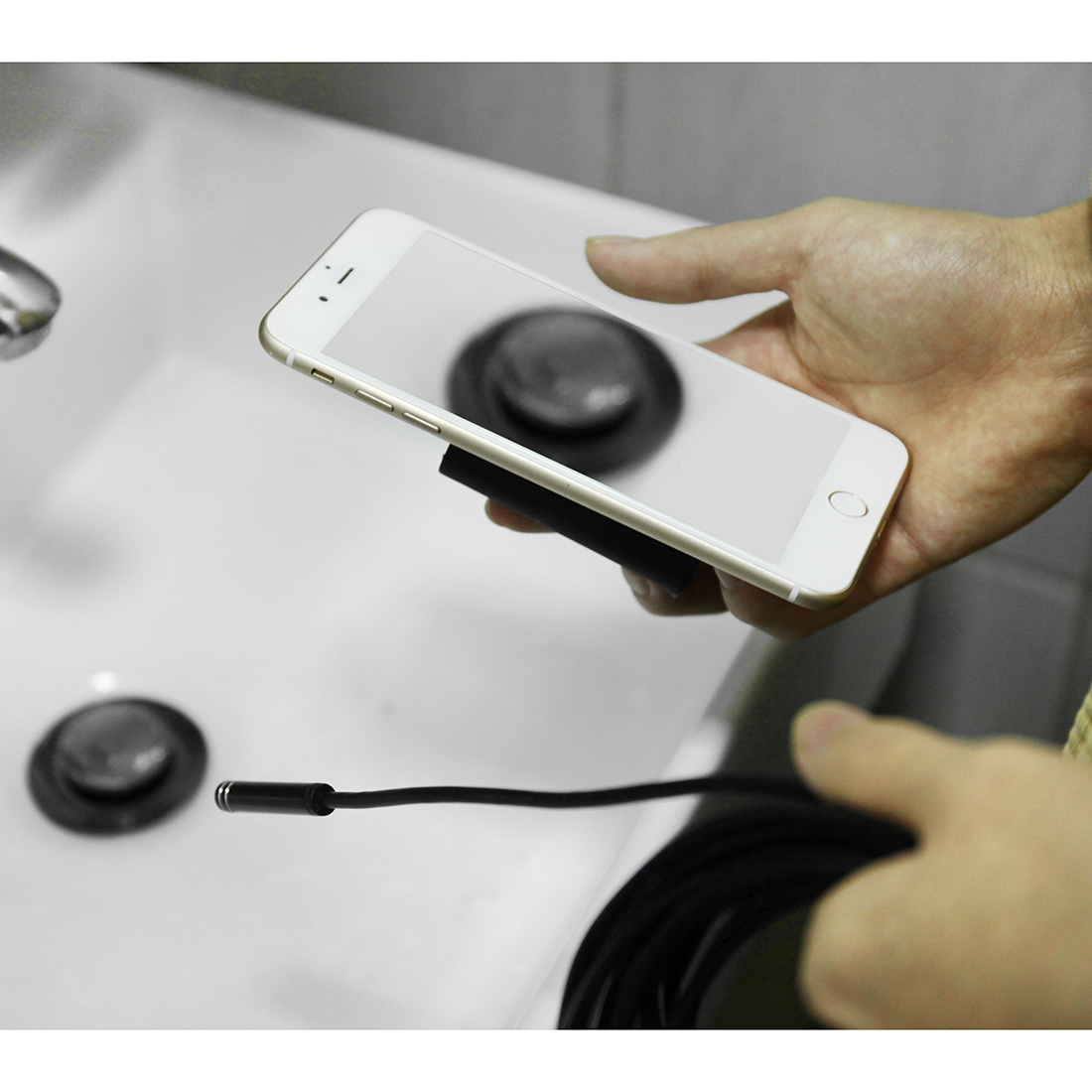 Smartphone endoscope camera - 5m, 1200p HD, 8 LED lights, Wifi - Image 3