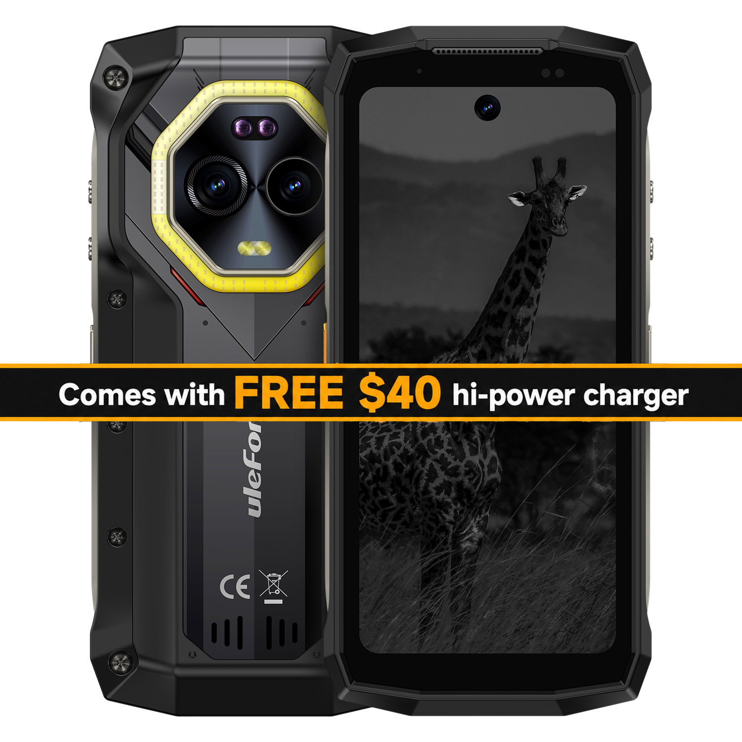 Ulefone Armor Mini 20 Pro 5G rugged phone - 8GB/256GB Dimensity 6300, Android 14, 50MP camera, Dual VoLTE, 6200 mAh