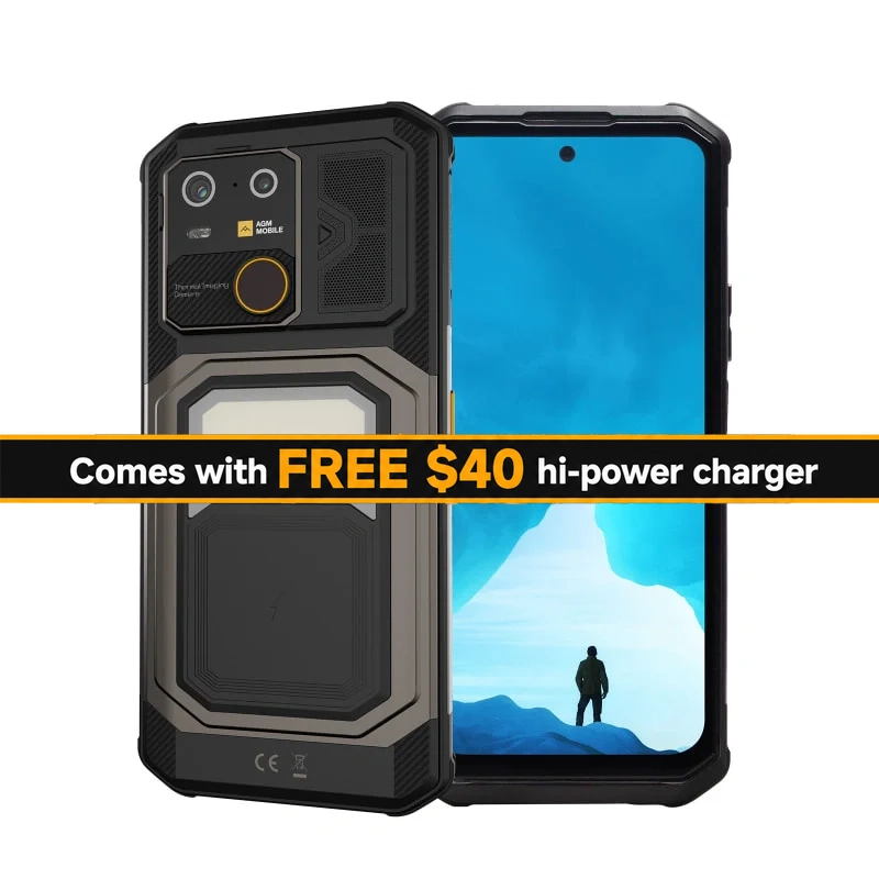 AGM G3 rugged phone, 5G, 12GB+512GB, 10,000 mAh battery, 116dB speaker, IP68/69K waterproof, wireless charge, 2-year warranty