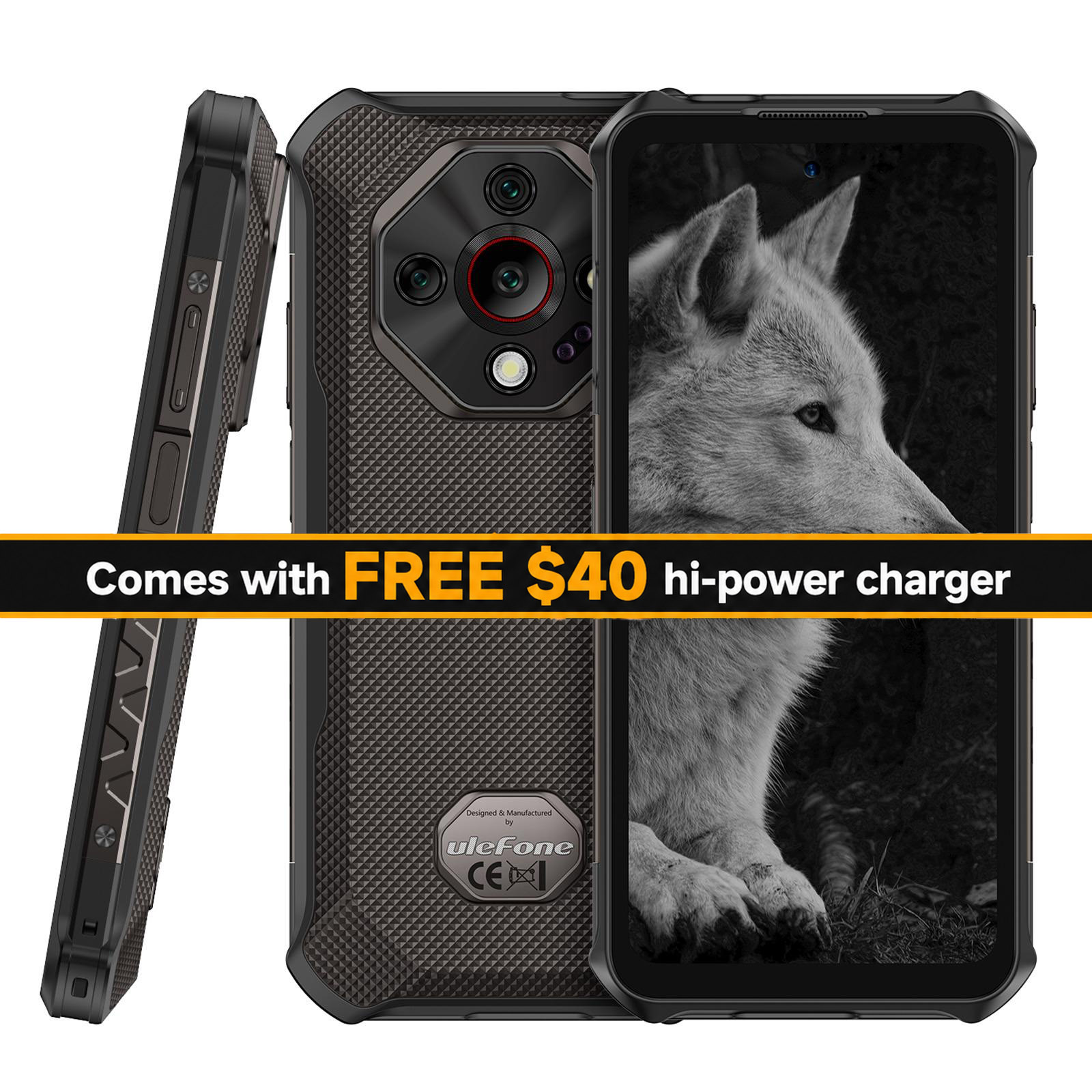 Ulefone Armor X16 Pro, Dimensity 6300 chip, Night Vision, 8GB+256GB, 6.5 inch, Android 15, 5G