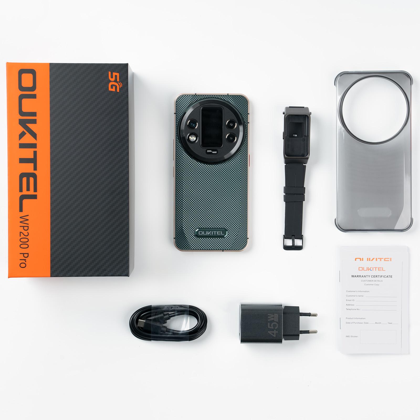 Oukitel WP200 Pro 5G Rugged Phone, 72GB+1TB, Screen Fingerprint, 6.7 inch Android 15.0 MTK Dimensity 8200 Octa-Core, NFC, 5G (Grey) - Image 2